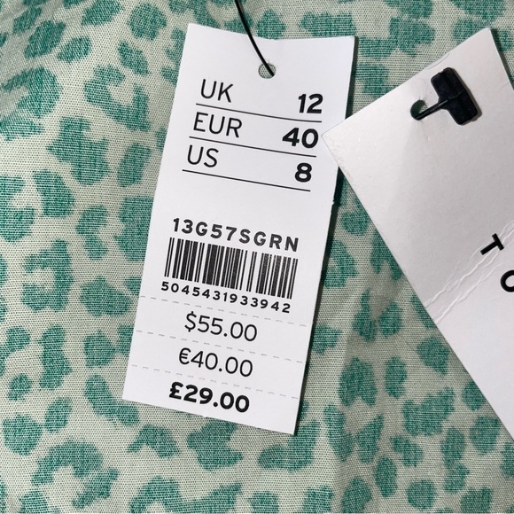 🚨 3 for $25 - Topshop leopard print corset blouse in green - Picture 7 of 10